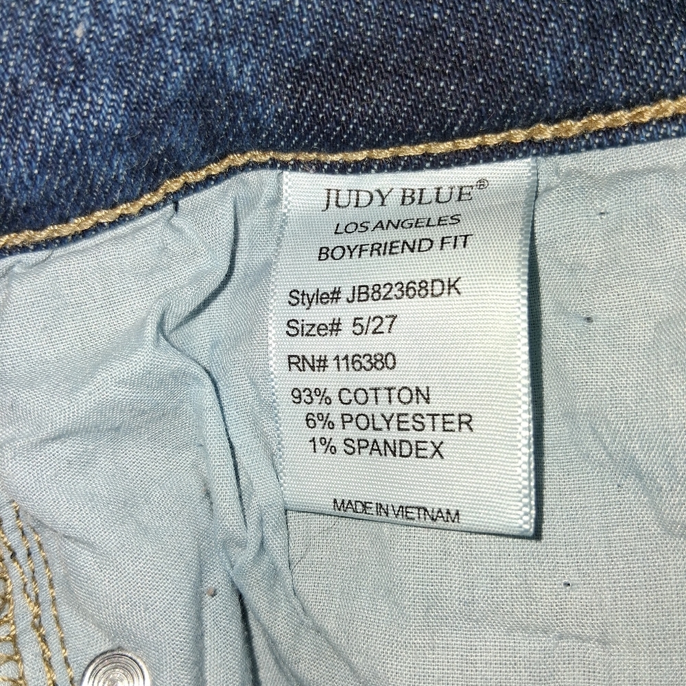 Judy Blue Los Angeles Size 5/27  Dark Wash Skinny Jeans - Picture 15 of 16